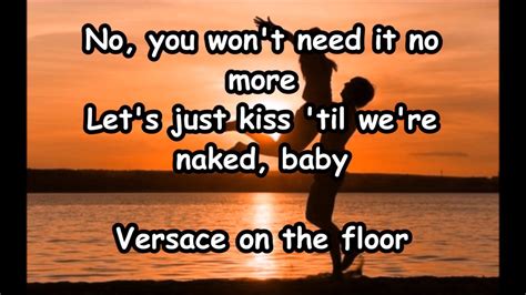 what does versace on the floor mean|versace on the floor lyrics.